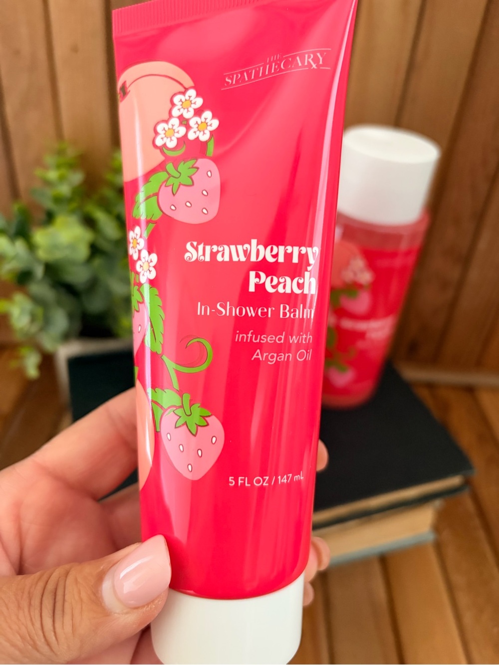 Spathecary Strawberry Peach Hair & Body Wash and Shower Spa Bundle - Picture 2 of 4